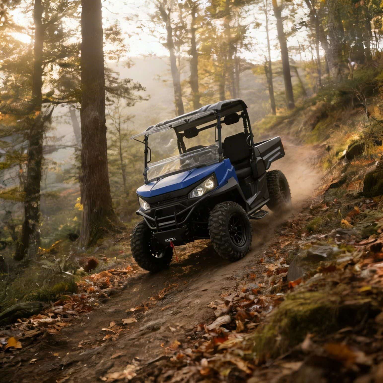 4WD UTV 73.6V 20KW পিক পাওয়ার 400A কন্ট্রোলার 350kg ডাম্প বেড