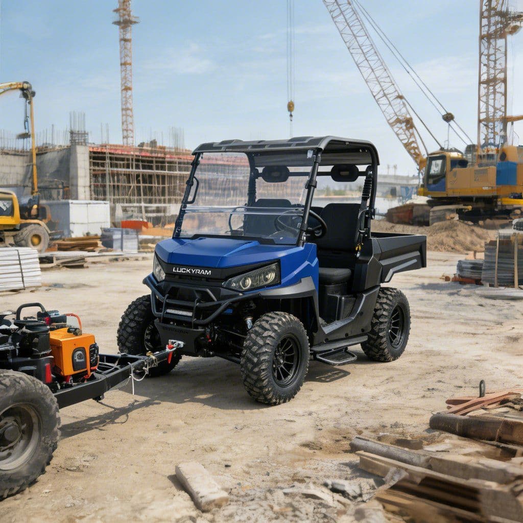 শিকারের জন্য বৈদ্যুতিক UTV 4WD 73.6V 150Ah EPS পাওয়ার স্টিয়ারিং