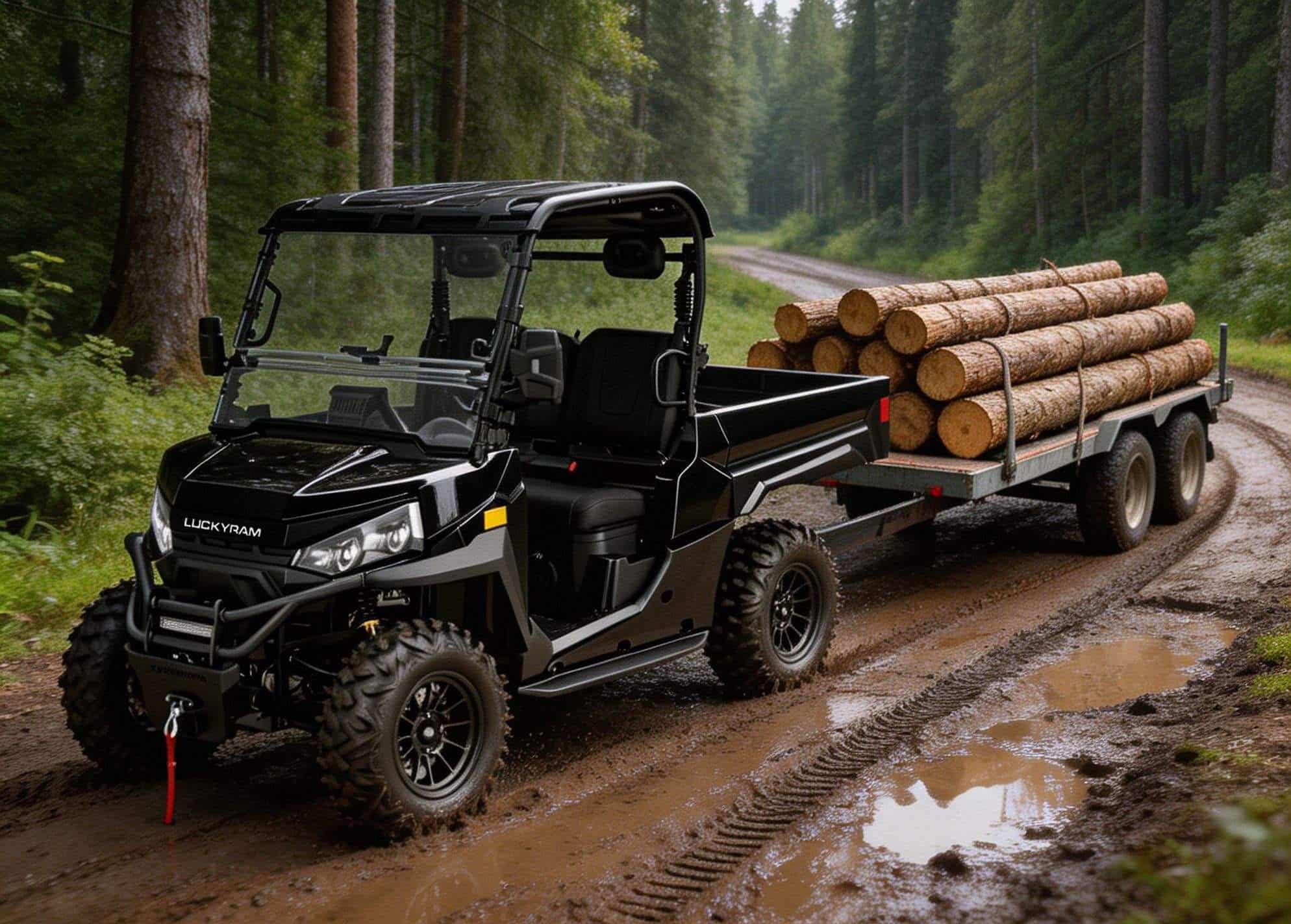 ফার্ম হেভি ডিউটি ​​UTV 4WD 10KW AC মোটর 73.6V 400A কন্ট্রোলার