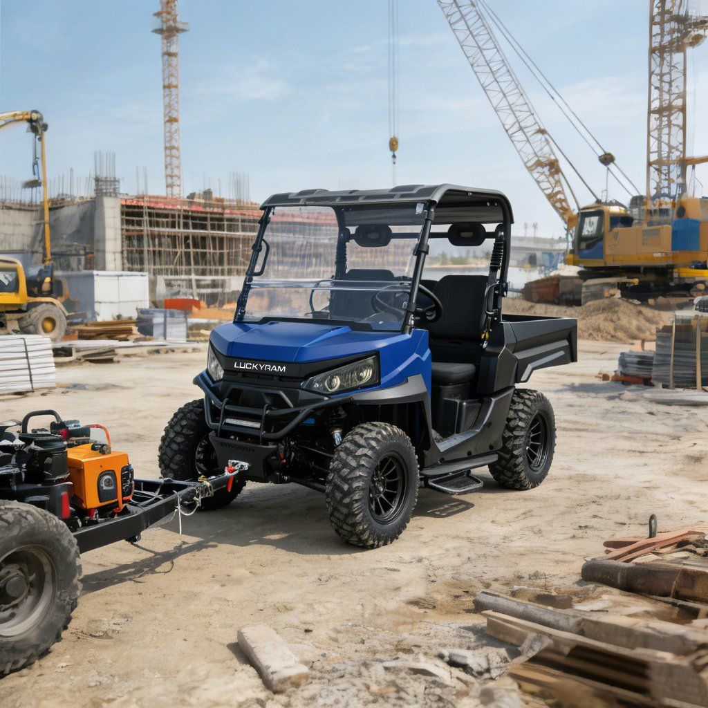 খামারের কাজ UTV 4WD 10KW AC মোটর 670kg লোড হচ্ছে 1000kg টোয়িং